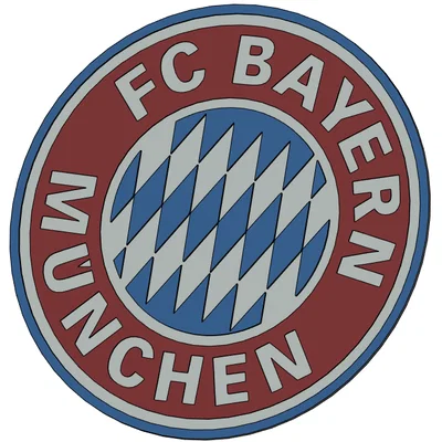 Mô hình huy hiệu FC Bayern München 3D - File in 3D đẹp sắc nét