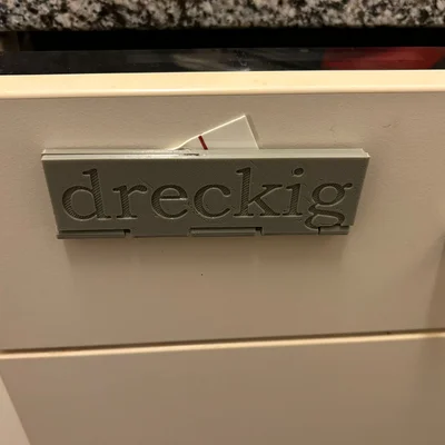 Bảng báo Sạch/Dơ cho máy rửa chén (Dishwasher sign)
