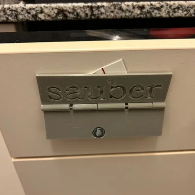 Bảng báo Sạch/Dơ cho máy rửa chén (Dishwasher sign)