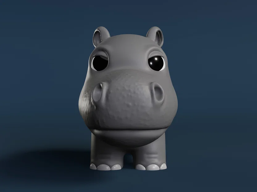 Mô hình 3D Hippo Harry: Chú hà mã nhỏ xinh trang trí bàn làm việc - Image 2