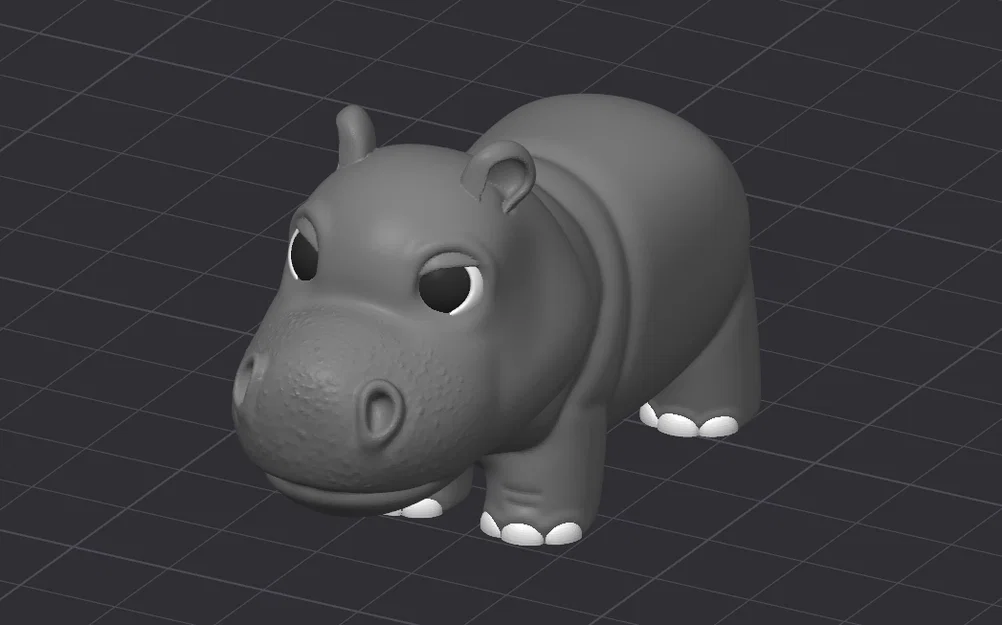 Mô hình 3D Hippo Harry: Chú hà mã nhỏ xinh trang trí bàn làm việc - Image 3