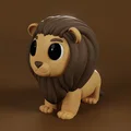 Mô hình 3D Lion Fluffy dễ thương trang trí bàn làm việc - Thumbnail 1