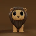Mô hình 3D Lion Fluffy dễ thương trang trí bàn làm việc - Thumbnail 2