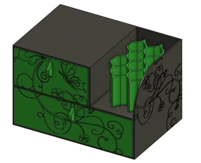 Hộp đựng đồ trang điểm in 3D tiện dụng cho bàn làm việc - Image 1