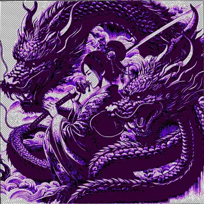 Mẫu tranh 3D Rồng Hueforge - Trang trí tường nghệ thuật ấn tượng