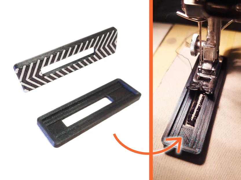 Cữ dẫn chân vịt may khuy (Buttonhole sewing foot guide) - Image 1