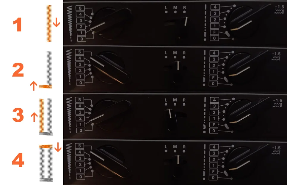 Cữ dẫn chân vịt may khuy (Buttonhole sewing foot guide) - Image 4