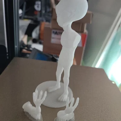 Mô hình người ngoài hành tinh Alien Grey in 3D cực chất
