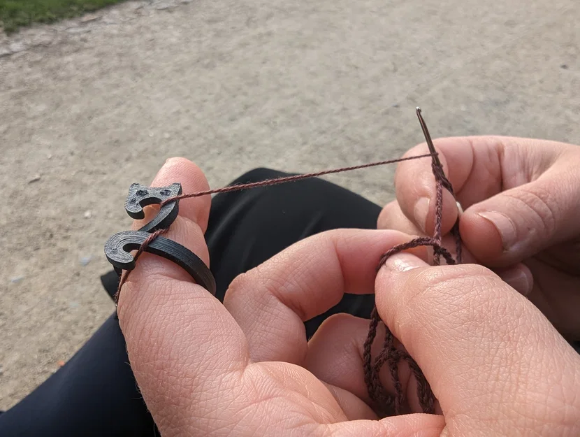 Vòng giữ sợi móc len hình mèo (Parametrized) - Image 1