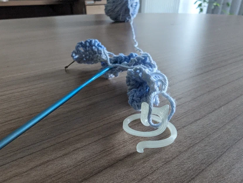 Vòng giữ sợi móc len hình mèo (Parametrized) - Image 2