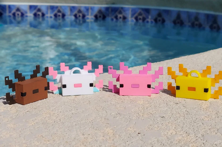 Móc khóa Axolotl Minecraft - Image 1
