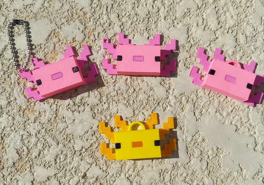 Móc khóa Axolotl Minecraft - Image 5