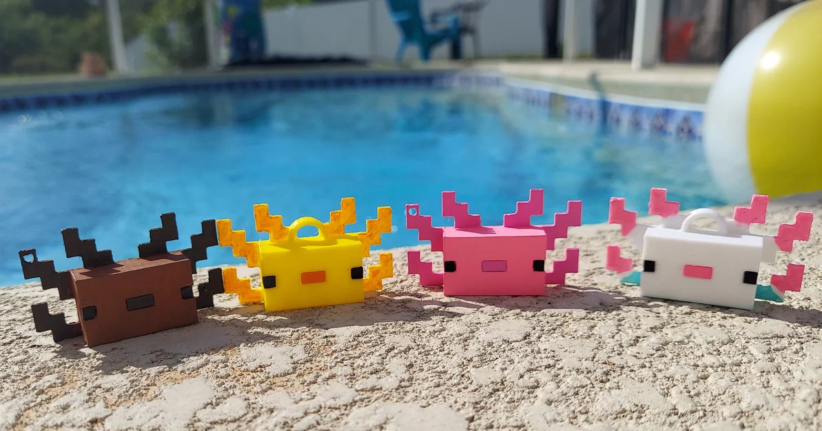 Móc khóa Axolotl Minecraft - Image 7