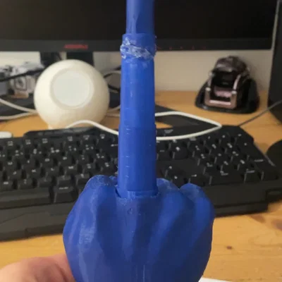 Collpsing Middle Finger – Ngón tay giữa gập thụt (print-in-place)