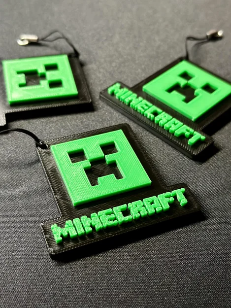 Móc khóa Minecraft Creeper in 3D - Phụ kiện độc đáo cho fan game - Image 1
