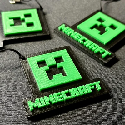 Móc khóa Minecraft Creeper in 3D - Phụ kiện độc đáo cho fan game