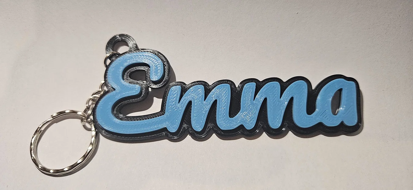 Móc khóa tên Emma cá tính - Mẫu in 3D độc đáo dễ thực hiện - Image 1