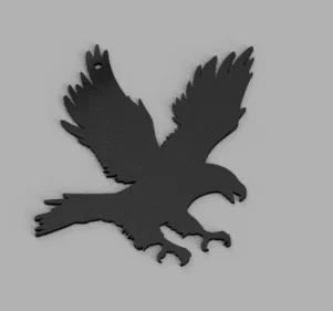 Móc khóa hình đại bàng (Eagle Keychain) thiết kế 3D mạnh mẽ - Image 1