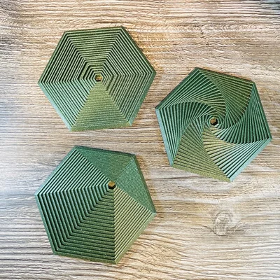 Hexagon Superfidget Coaster