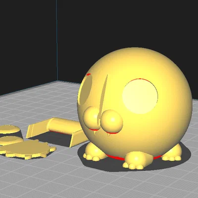 Mô hình Pochita chibi lắp ráp 3D siêu đáng yêu