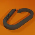 Móc khóa Carabiner V3 in 3D tiện dụng, bền bỉ - Thumbnail 1