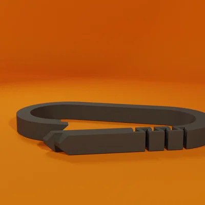 Móc khóa Carabiner V3 in 3D tiện dụng, bền bỉ