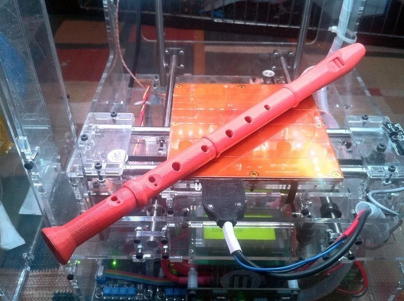 Nhạc cụ recorder in 3D (3D printed recorder musical instrument) - Image 1