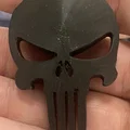 Móc khóa hình đầu lâu Punisher in 3D phong cách độc đáo - Thumbnail 1