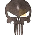 Móc khóa hình đầu lâu Punisher in 3D phong cách độc đáo - Thumbnail 2