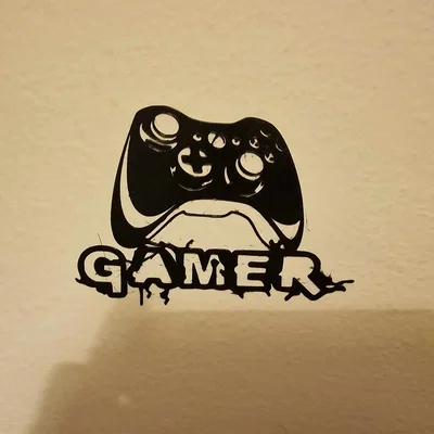 Tranh treo tường logo Gamer phong cách cho game thủ