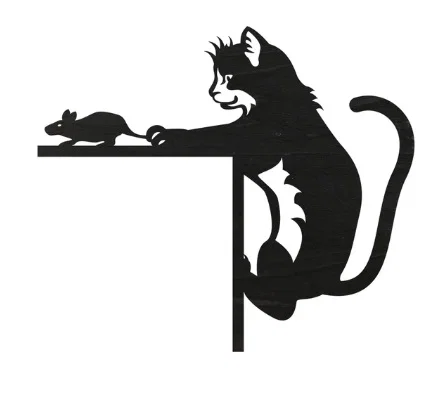 Mô hình trang trí góc cửa hình Mèo và Chuột (Cat & mouse corner) - Image 1