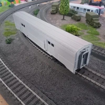 Toa hành lý Streamliner Amtrak cho tỉ lệ H0