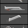 Mô hình kiếm xếp (Collapsible Sword) từ game Dishonored 3D - Thumbnail 1