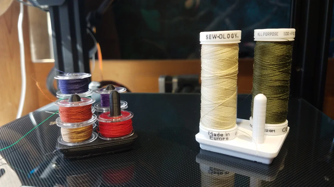 Gridfinity - Giá giữ cuộn chỉ & suốt chỉ (Bobbin) (KHÔNG cần Supports) - Image 2