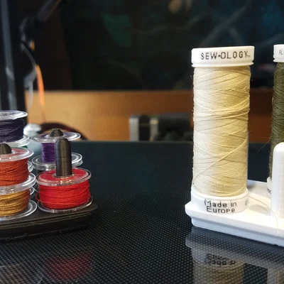 Gridfinity - Giá giữ cuộn chỉ & suốt chỉ (Bobbin) (KHÔNG cần Supports)