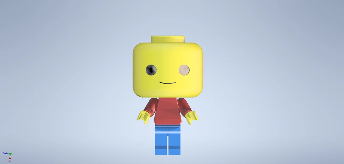 Lego Funko Pop – Mẫu 3D Funko Pop minifigure Lego để in - Image 1