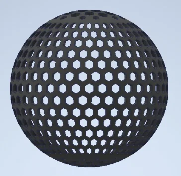 Mô hình quả bóng Ping Pong không hơi (Airless Ball) phiên bản V4 tối ưu - Image 1