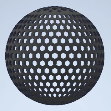 Mô hình quả bóng Ping Pong không hơi (Airless Ball) phiên bản V4 tối ưu