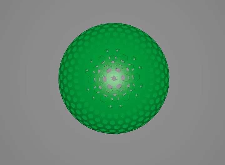 Mô hình quả bóng Ping Pong không hơi (Airless Ball) phiên bản V4 tối ưu - Image 2