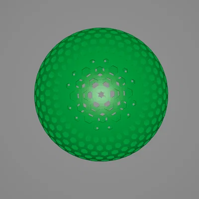 Mô hình quả bóng Ping Pong không hơi (Airless Ball) phiên bản V4 tối ưu