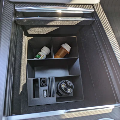 Khay Organizer Hộc Trung Tâm Tesla Model X (Plaid) – Storage Bin