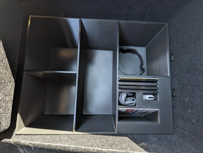 Khay Organizer Hộc Trung Tâm Tesla Model X (Plaid) – Storage Bin - Image 2