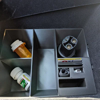Khay Organizer Hộc Trung Tâm Tesla Model X (Plaid) – Storage Bin