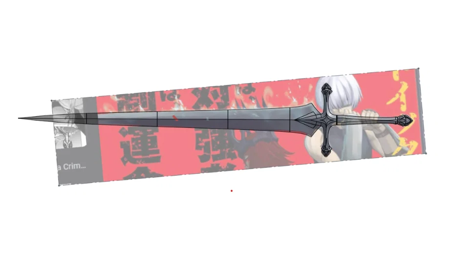 Mô hình kiếm Silverine Sword trong Ragna Crimson (File in 3D) - Image 2