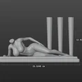 Giá cắm bút – Tượng phụ nữ nằm nghiêng (SFW 04) - Thumbnail 5
