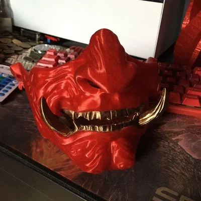 Mẫu mặt nạ Samurai in 3D cực ngầu - Phụ kiện cosplay độc đáo