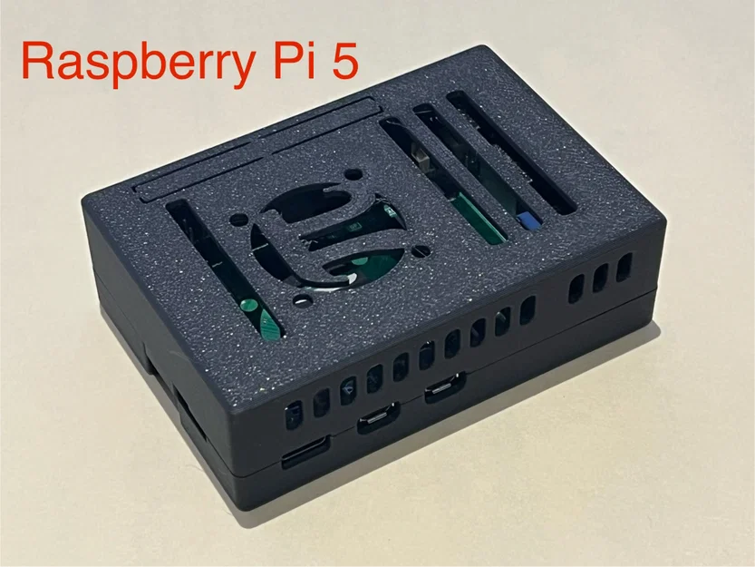 Vỏ Raspberry Pi 3B/4/5 kèm quạt tản nhiệt (snap-in fan) - Image 2