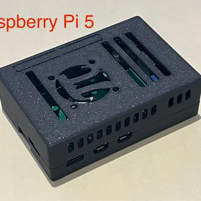 Vỏ Raspberry Pi 3B/4/5 kèm quạt tản nhiệt (snap-in fan)