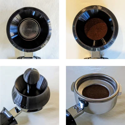 Phễu Dosing & Tamper Single Shot (7–9g) cho Basket 58mm VST/La Marzocco
