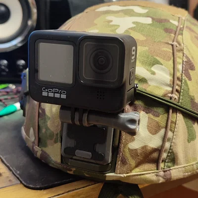 Ngàm gắn GoPro 9 cho mũ quân dụng chuẩn NVG